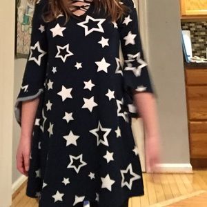 Navy blue star dress